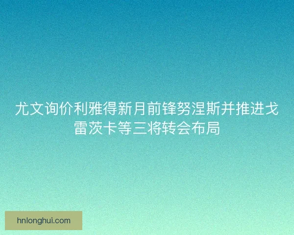 尤文询价利雅得新月前锋努涅斯并推进戈雷茨卡等三将转会布局